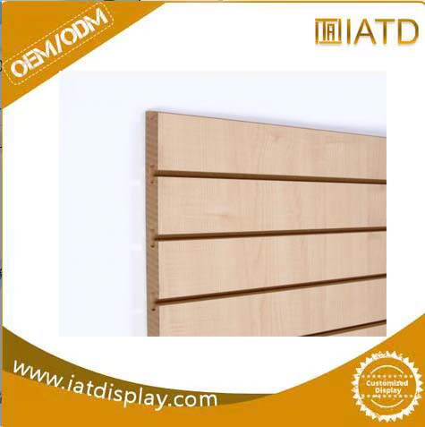 Wooden slatwall board