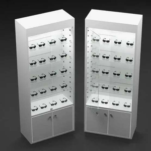 Wood sunglasses display